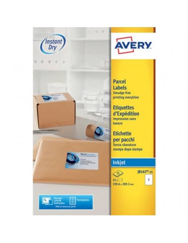Etichette bianche per pacchi AVERY QuickDRY™ 199