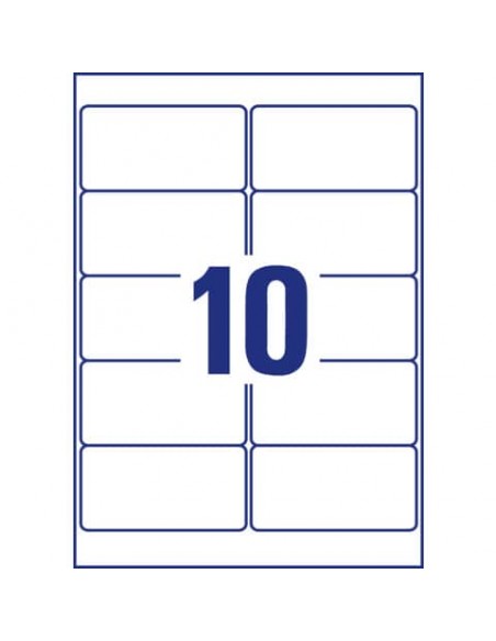 Etichette bianche rimovibili AVERY 96x50