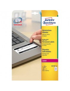 Etichette bianche antimanomissione Avery non rimovibili - 63