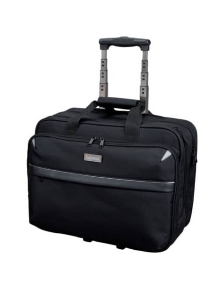 Trolley portacomputer Lightpak XRAY in poliestere 43x20x37 cm nero 46099