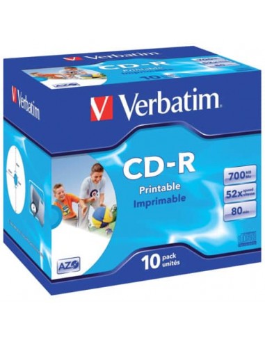 CD-R AZO Verbatim 52x 700 MB jewel case da 10 cd - 43325