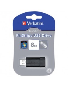 Chiavetta USB PinStripe 2.0 Verbatim 8 GB 49062