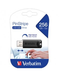 Chiavetta USB 3.0 PinStripe Verbatim 256 GB 49320