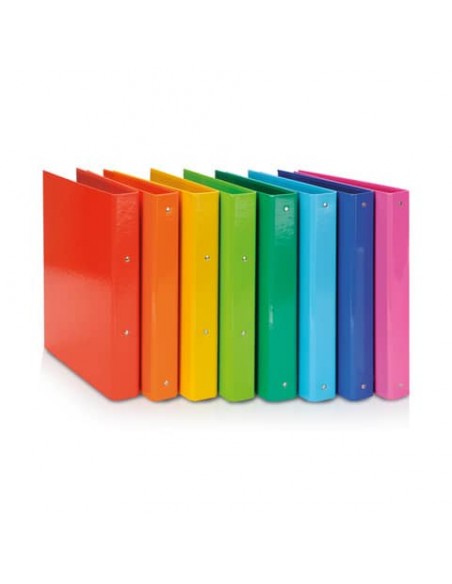 Raccoglitore Euro-cart Iris A4 dorso 4 cm - 4 anelli tondi 30 mm rosso CPCL4-30RO