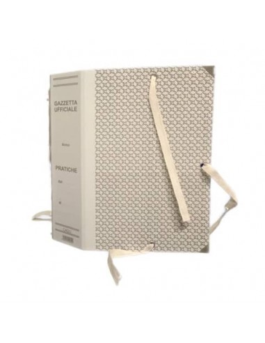 Faldone con lacci occhiellati EURO-CART Gazzetta Ufficiale - cartone da 1