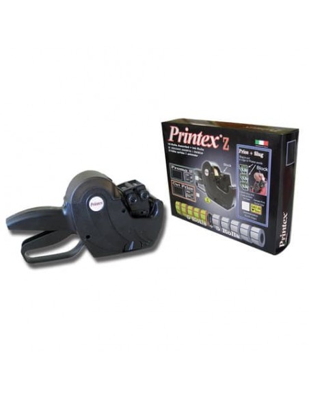 Prezzatrice''Taglio prezzo/Sconto/Prezzo scontato'' Printex 2 linee 1 prezzatrice+ 10 rotoli + 1 inkrool nero- pz172619nntk