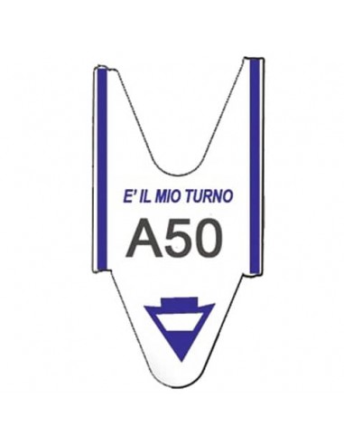 Rotolo tagliandi per eliminacode Printex 2000 tagliandi f.to lettera + 2 cifre blu - Conf. 5 pezzi - TR/ROLL/BLU