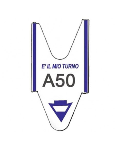 Rotolo tagliandi per eliminacode Printex 2000 tagliandi f.to lettera + 2 cifre blu - Conf. 5 pezzi - TR/ROLL/BLU