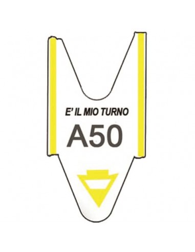 Rotolo tagliandi per eliminacode Printex 2000 tagliandi f.to lettera + 2 cifre giallo - Conf. 5 pezzi - TR/ROLL/GIA