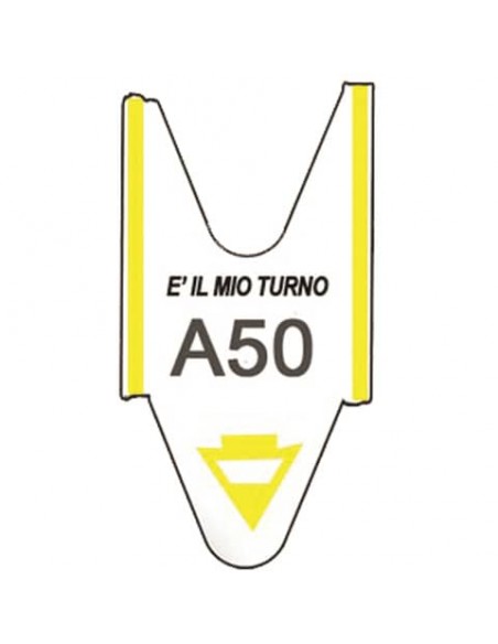 Rotolo tagliandi per eliminacode Printex 2000 tagliandi f.to lettera + 2 cifre giallo - Conf. 5 pezzi - TR/ROLL/GIA