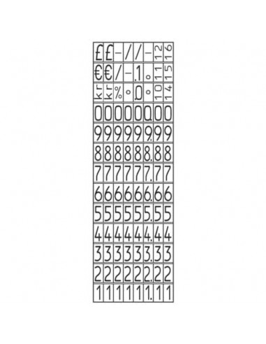 Prezzatrice Avery 1 linea - 8 caratteri nero PL1/8