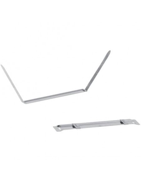 Clip fermafogli Q-Connect passo 80 mm metallo conf. da 50 - KF26083