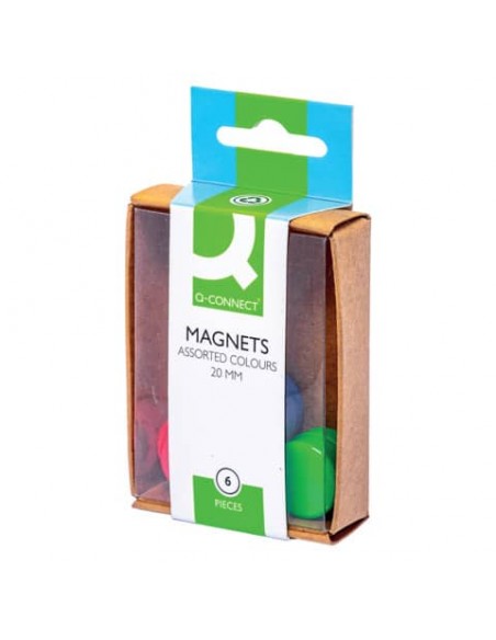 Magneti per lavagne bianche Q-Connect assortiti 20 mm conf. da 6 - KF02040