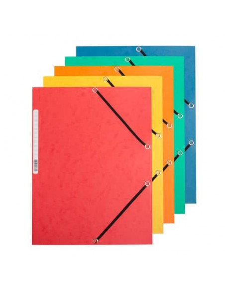 Cartellina a 3 lembi con elastico Q-Connect 24