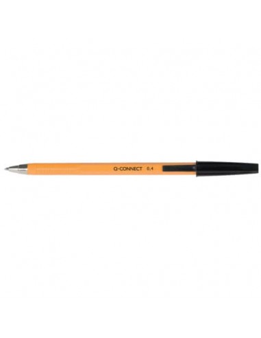 Penna a sfera Q-Connect F nero  conf. da 20 - KF34046