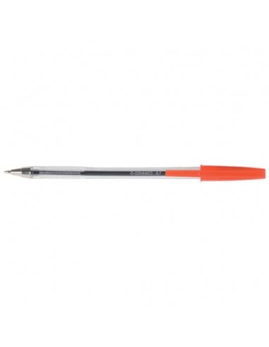 Penna a sfera Q-Connect tratto M - rosso conf. 20 pezzi - KF34044