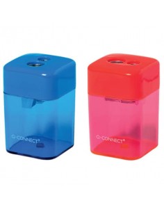 Temperamatite Q-Connect 2 fori diametro 8 e 10 mm colori assortiti - KF00593