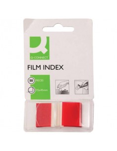 Segnapagina Q-Connect 25x45 mm rosso  Blocchetto da 50 - KF03633