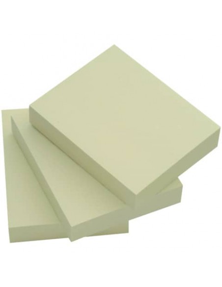 Foglietti riposizionabili Q-Connect 63 g/m² giallo 38x51 mm 12 blocchetti da 100 ff - KF10500