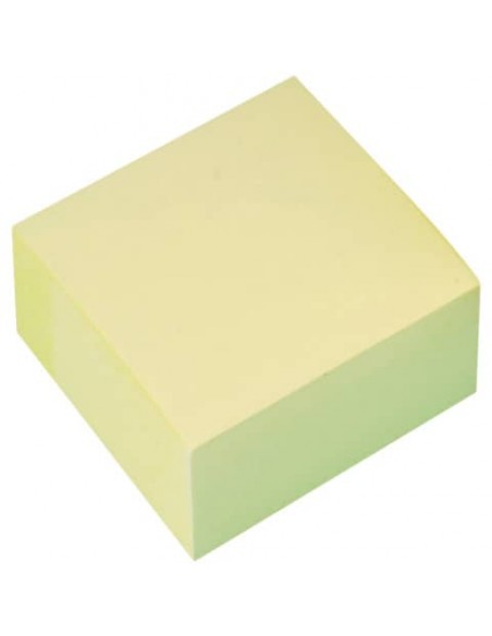 Foglietti riposizionabili Q-Connect 76x76 mm giallo blocchetto da 400 ff - KF01346FSC