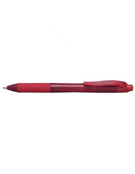 Penna roller a scatto Pentel EnerGel X 1 mm rosso BL110-BX