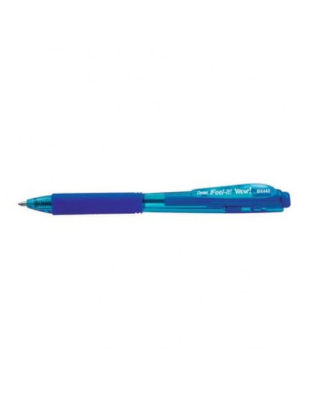 Penne a sfera a scatto Pentel Feel It Wow 1.0 mm blu BX440-CI