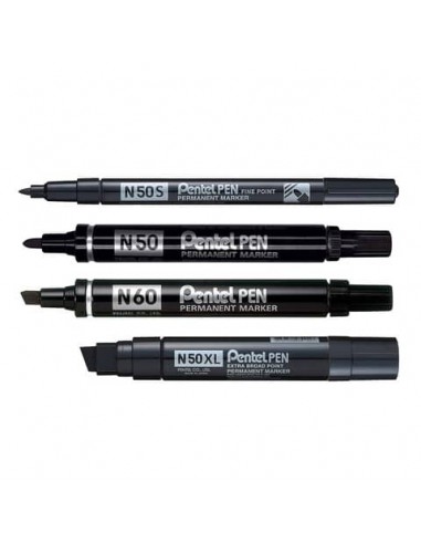 Marcatore permanente Pentel Pen N50S punta conica 3.8 mm nero N50S-A