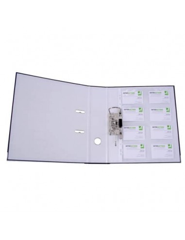 Busta perforata per biglietti da visita Q-Connect A4 trasparente Conf. 10 pezzi - KF15417