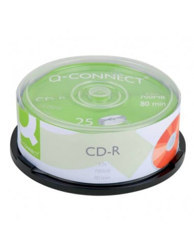 CD-R Q-Connect Cake 25 700 MB 80 min 52x  conf. da 25 pezzi - KF00420