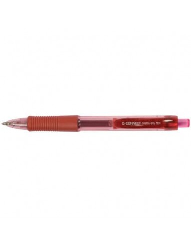 Penna a sfera inchiostro gel Q-Connect Sigma M rosso KF00383