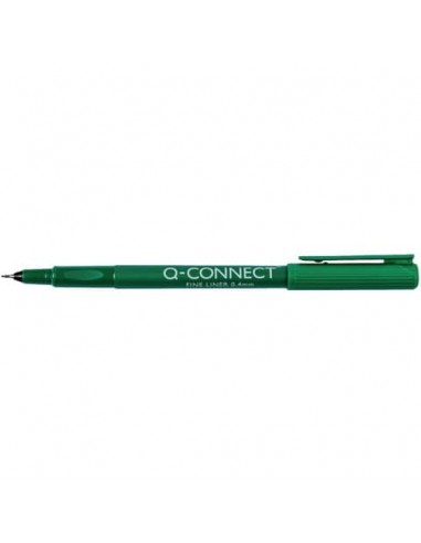Fineliner Q-Connect 0.4 mm verde  Conf. 10 pezzi - KF25010