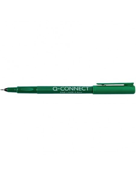 Fineliner Q-Connect 0.4 mm verde  Conf. 10 pezzi - KF25010