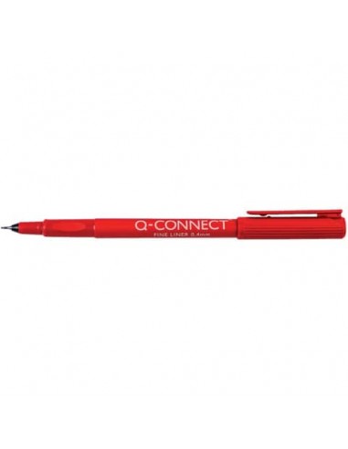 Fineliner Q-Connect 0.4 mm rosso  Conf. 10 pezzi - KF25009