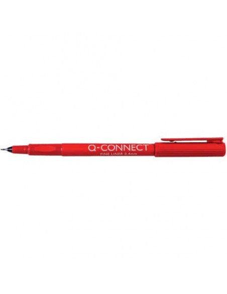 Fineliner Q-Connect 0.4 mm rosso  Conf. 10 pezzi - KF25009