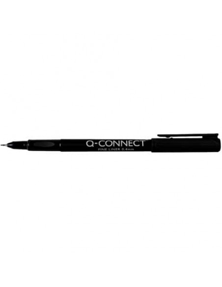 Fineliner Q-Connect 0.4 mm nero  Conf. 10 pezzi - KF25007