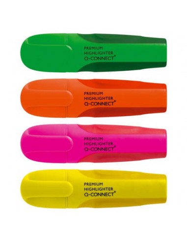 Evidenziatore Q-Connect 2-5 mm  astuccio da 4 colori - KF16041