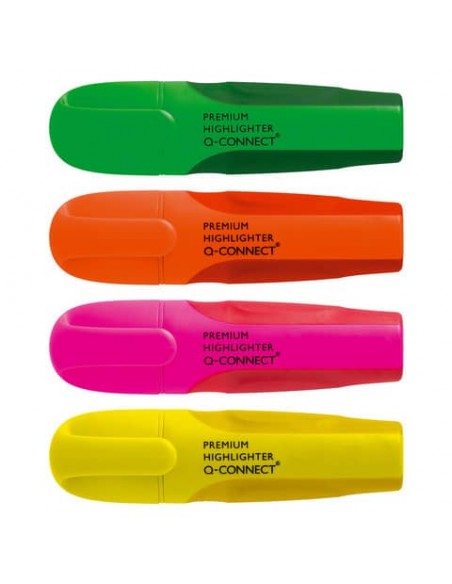 Evidenziatore Q-Connect 2-5 mm  astuccio da 4 colori - KF16041