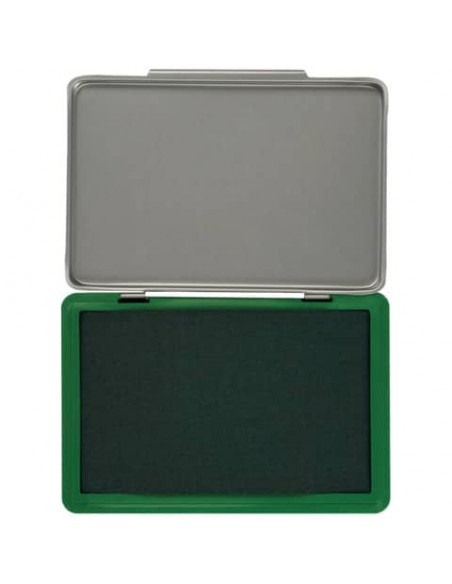 Cuscinetto per timbri Q-Connect 11x7 cm verde KF25210