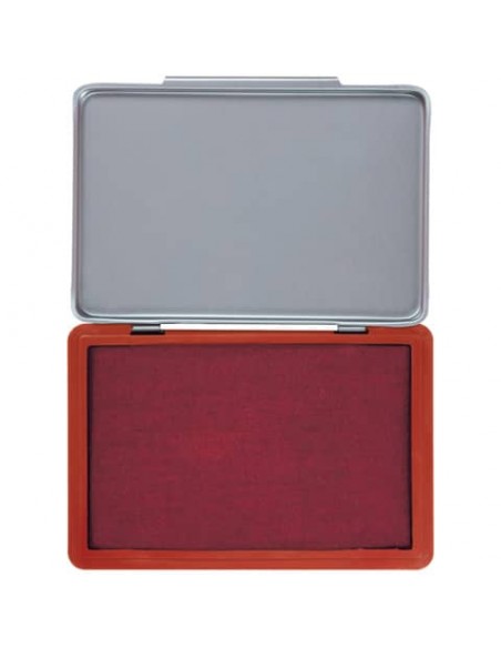 Cuscinetto per timbri Q-Connect 11x7 cm rosso KF25212