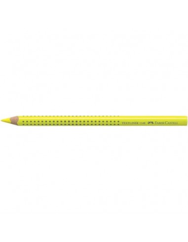 Matita evidenziatore Faber-Castell Textliner Dry 1148 Grip Jumbo  giallo fluo - 114807