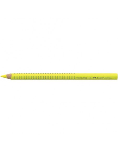 Matita evidenziatore Faber-Castell Textliner Dry 1148 Grip Jumbo  giallo fluo - 114807