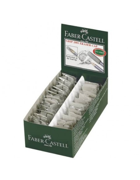 Gommini salvapunta Faber-Castell Grip 2001 grigio bustina da 2 - 187000