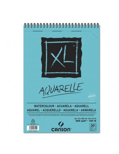 Album spiralato CANSON XL Watercolour bianco 300 g/m² 30 fogli A4 C400039170