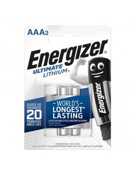 Batterie ENERGIZER Ultimate Lithium AAA  conf. da 2 - E301535600