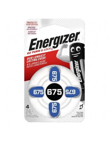 Batterie a bottone ENERGIZER 675  conf. da 4 - E001082205