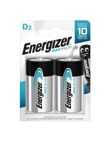 Batterie ENERGIZER Max Plus D  conf. da 2 - E301323902