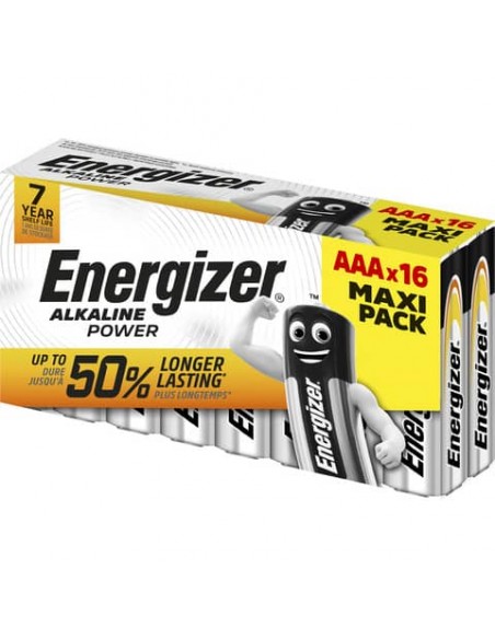Batterie ENERGIZER Alkaline Power AAA  conf. da 16 - E302743900