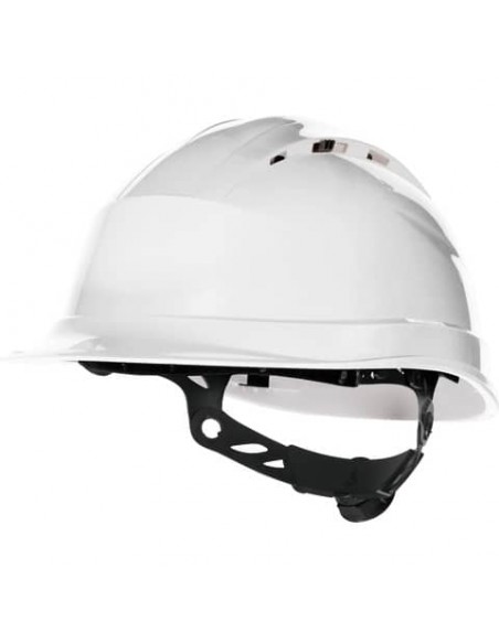 Elmetto da cantiere Quartzup Delta Plus 4 ventilato - polipropilene bianco - QUARUP4BC