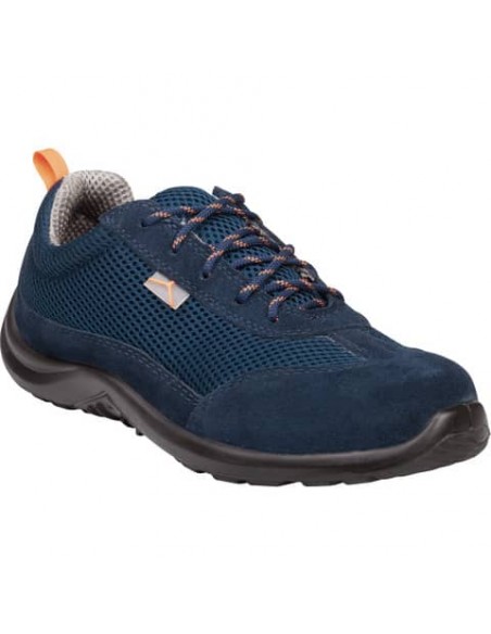 Scarpe da lavoro DELTA PLUS basse Como S1P - poliestere mesh e pelle scamosciata blu - 39 - COMOSPBL39