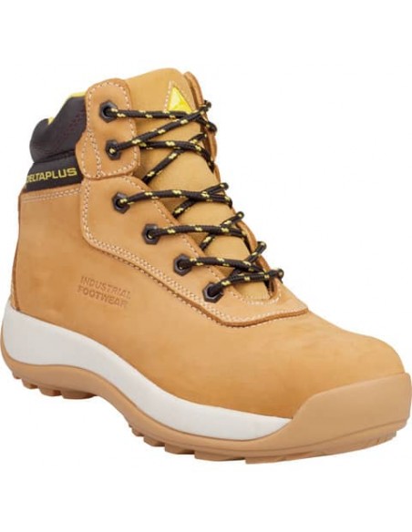 Scarpe da lavoro DELTA PLUS alte Saga S3 pelle pieno fiore nabuk beige - 42 SAGAS3BE42